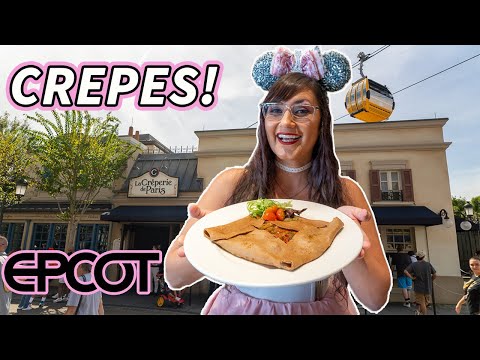 Deixe-os comer crepe 🌾 Disney World EPCOT La Crêperie de Paris food review 2023