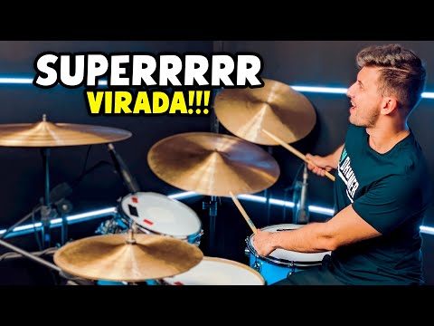 UMA SUPER AULA DE VIRADA NA BATERIA! (AULA DE BATERIA)