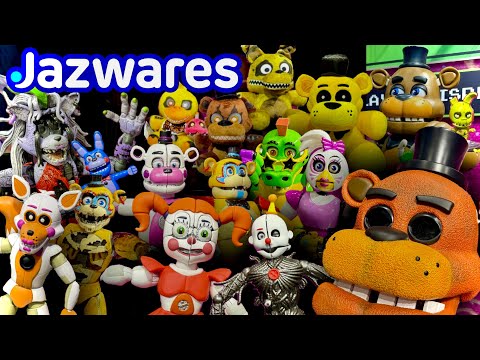 ALL FNAF JAZWARES TOY FAIR REVEALS! - Glamrock Endo Series, Sister Location Action Figures, + MORE!