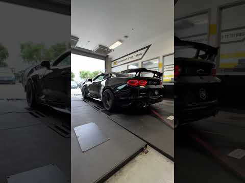 How much MORE horsepower with Magnaflow Axle-back Exhaust?!😈 #racecar #zl1