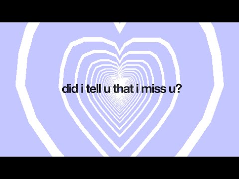 adore - "did i tell u that i miss u" (super slowed and echoed) lyric video