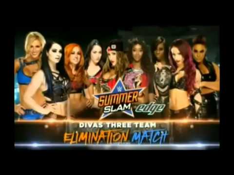 WWE Summerslam 2015 Divas Elimination Match Card