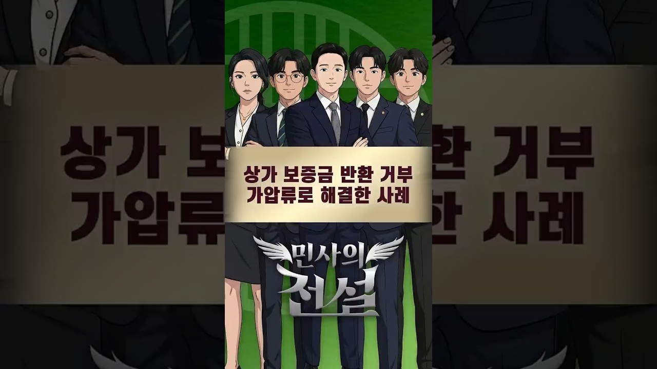 상가 보증금 반환과 가압류 영상