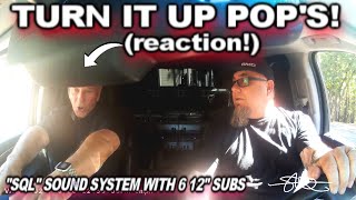 Pop's reacts to hearing the Caddy System 6 12 Subs - Sound Quality Loud with some BASS!