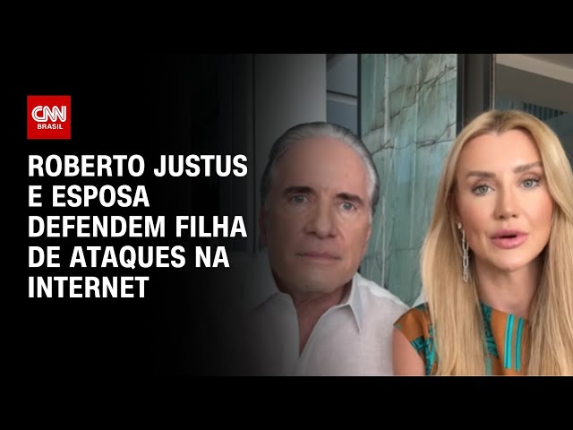 Roberto Justus e Ana Paula Siebert defendem filha de ataques de ódio | LIVE CNN