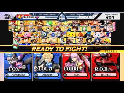 Sm4sh@Mines 56 - Plat + RRS|Zranzax Vs. LG99 + BigRed - Doubles Round Robin