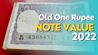 old one rupee note value in market 2022#coinjourney