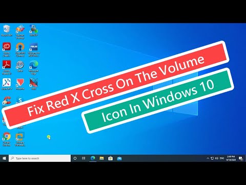 red cross on volume icon windows 10 red cross on volume icon windows 10