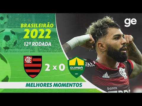 Gols e lances de Flamengo x Cuiabá