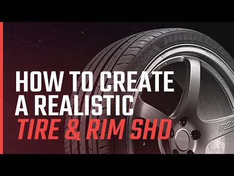 How To Create a REALISTIC Tire & Rim SHADER with MAYA & ARNOLD
