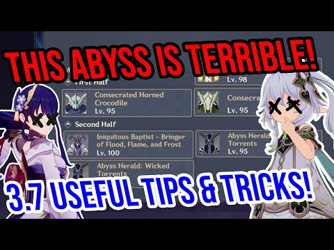 3.7 Abyss 12 is TERRIBLE! Tips, Tricks & Speedrun! Genshin Impact