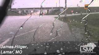 preview picture of video '3-24-15 Lamar, MO Large Hail *James Hilger*'