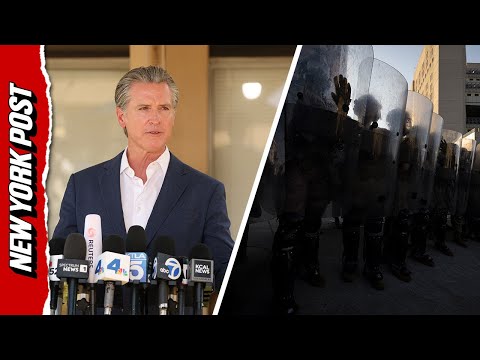 'They've tested the boundaries of the law': Newsom warns of National Guard use
