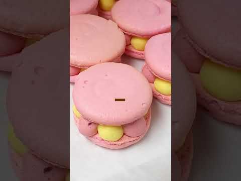 Raspberry & lemon macaron