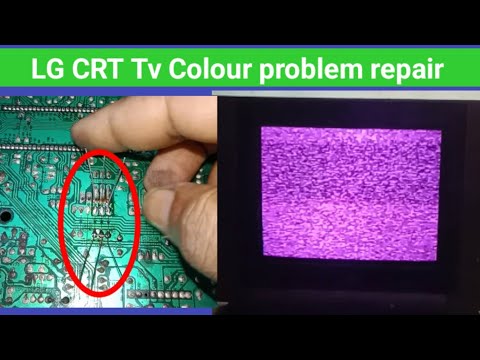 Lg tv colour problem repair. Red colour problem repair in crt tv.