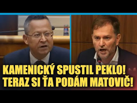 Kamenický spustil v parlamente PEKLO: Teraz si ťa podám Matovič