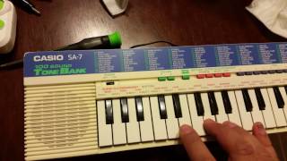 Video thumbnail for just cleaned a sa-7 casio 100 sound tone bank by aoxilus