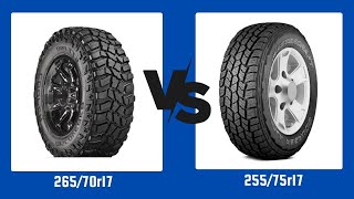 Tire Size 265/70r17 vs 255/75r17