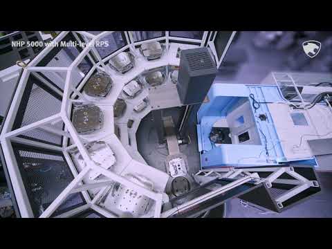 NHP 5000 com RPS multinível (sistema de paletes redondas) I Automação I DOOSAN