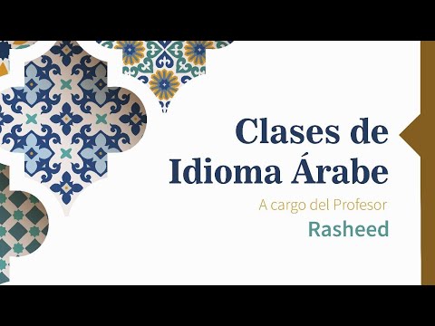 Clase de idioma árabe con el Profesor Rasheed 01/02/2025