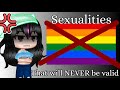Sexualities that are NOT valid (and never will be)