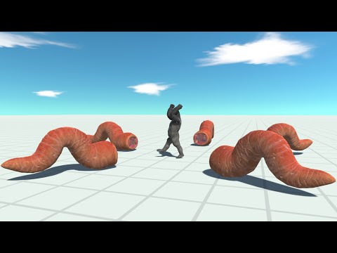 5x BLADE WORMS vs EVERY UNIT - Animal Revolt Battle Simulator