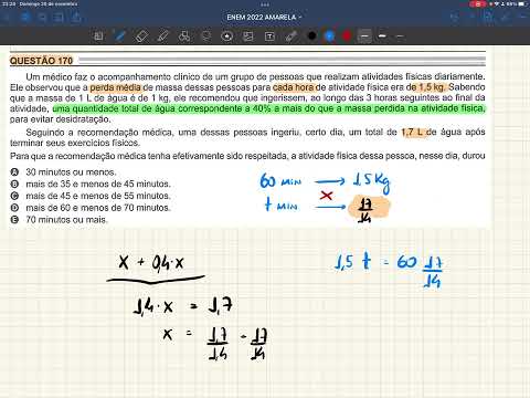 QUESTÃO 170 | ENEM 2022 | CADERNO AMARELO
