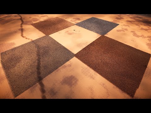 4 Way Battle — Romans vs Spartans vs Heavy Knights vs Egyptians — Ultimate Epic Battle Simulator 2