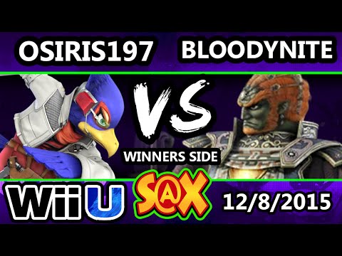 S@X 127 - Osiris197 (Falco) Vs. Bloodynite (Ganondorf) SSB4 Tournament - Smash Wii U - Smash 4
