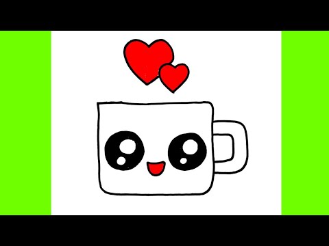 Sevimli Bardak Resmi Nasıl Çizilir, Adım Adım Kolay Yoldan Bardak Resmi Çizimi, Kolay Çizimler