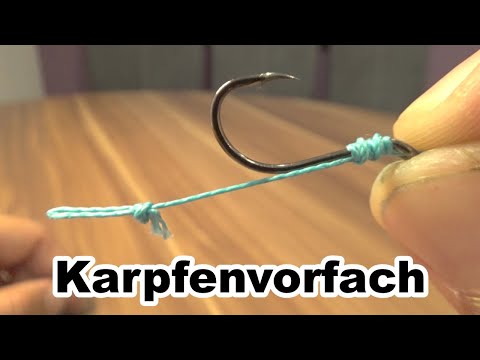 Karpfenvorfach selber binden. Haarmontage für Boiles und Mais.Haken zum karpfenangeln selber binden