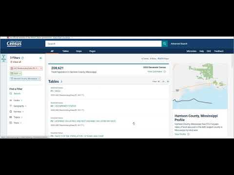 Accessing 2020 Redistricting Data: Customizing Your Table View