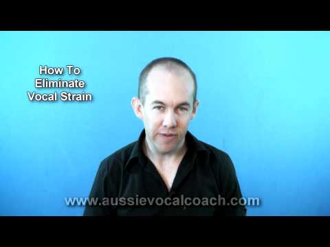 Vocal Tips:  Eliminating Vocal Strain