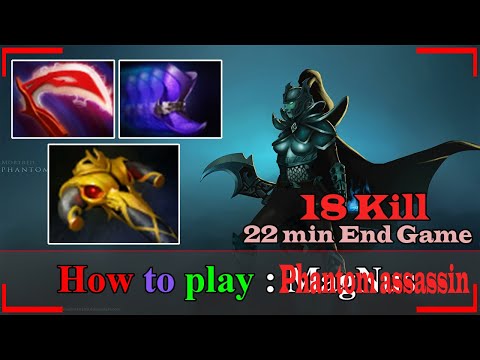 Godlike [Phantom Assassin] Safelane Hard Carry 18 Kill 20min End Game | Dota 2 Sroksre Gameplay