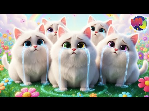🐱 100 ABANDONED WHITE KITTENS LOOKING FOR A HOME ❤️ Children's cartoons!