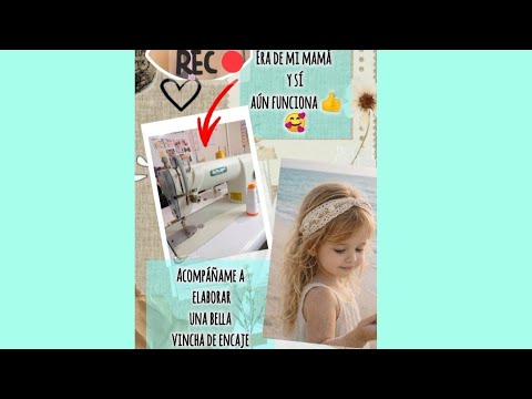 La máquina aún funciona 🤞🎀✂️ Haganos una Vincha Bohemia para niña🤗🧚
