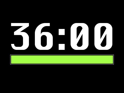36 Minute Timer [ Progress Bar ] - 4K 60 FPS