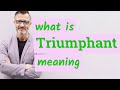 Triumphant | Definition of triumphant 📖