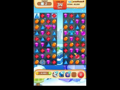 Jewel Match King Level 207 - Walkthrough ( No Booster )