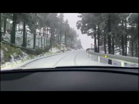 IT SNOWED IN GRAN CANARIA!! ❄️ ⛄️ February 16 2023 Pico de las Nieves 🏔️ Canary Islands 🇮🇨