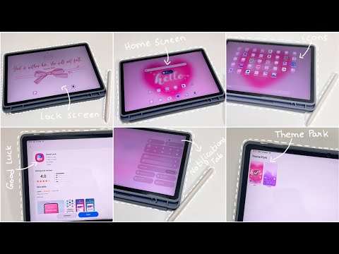 How I customized my Samsung S9 FE Tab 🎀| Aesthetic widgets🩷 |Cute and Aesthetic set up🌻✨💫