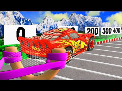 Testing Cars vs MASSIVE SLINGSHOT in Teardown