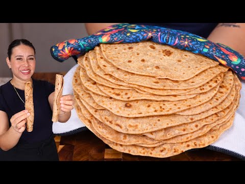 El Secreto Para que Inflen y Queden Suaves ¡Ya No Más Tortillas Integrales Secas!