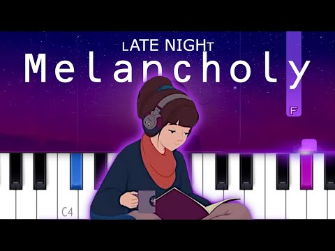 Rude Boy & White Cherry - Late Night Melancholy  (Piano tutorial)