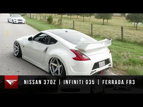 Bagged Infiniti G37 & Nissan 370Z | Ferrada Wheels FR3 | Air Ride