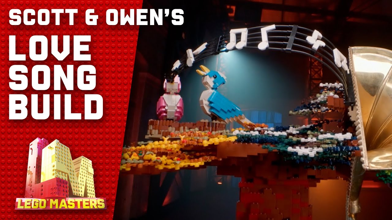 Scott and Owen's Love Song build revealed | LEGO Masters 2021