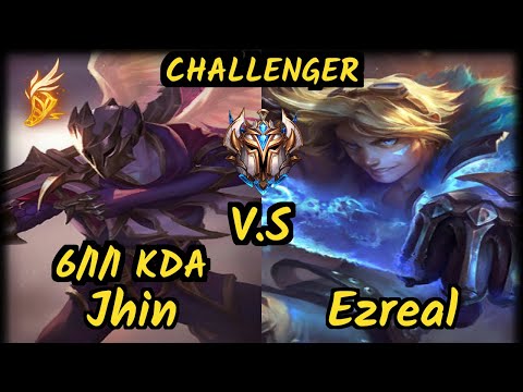 Matsukaze (JHIN) vs EZREAL - 6/1/1 KDA BOTTOM ADC CHALLENGER GAMEPLAY - BR