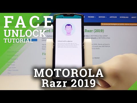 How to Add Face Unlock in MOTOROLA Razr (2019) – Set Up Screen Look