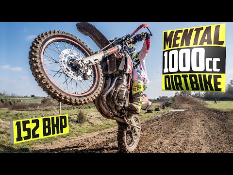 Riding a CRAZY 1000cc Dirt Bike on a Motocross Track!