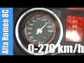 Alfa Romeo 8C Competizione 0-272 km/h SUPER! Acceleration Test Beschleunigung Autobahn